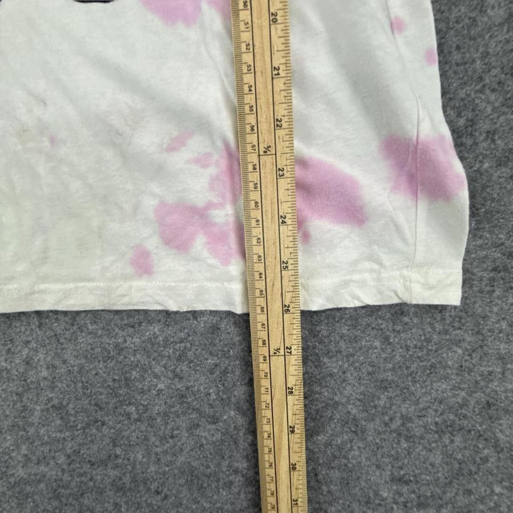Disney Mickey Mouse tie dye shirt - white and pink