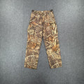 Realtree camo cargo pants with adjustable waist straps