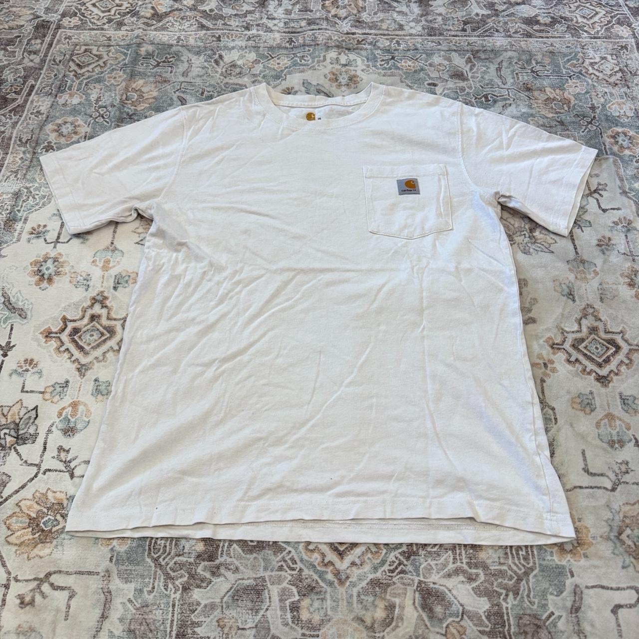 Carhartt Relaxed Fit White Pocket T-Shirt Size M