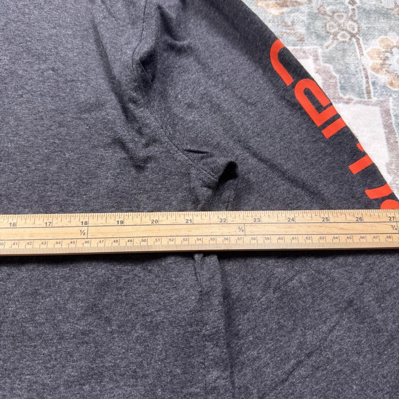 Carhartt Loose Fit Black Long-sleeved Shirt with Orange Logo Size M