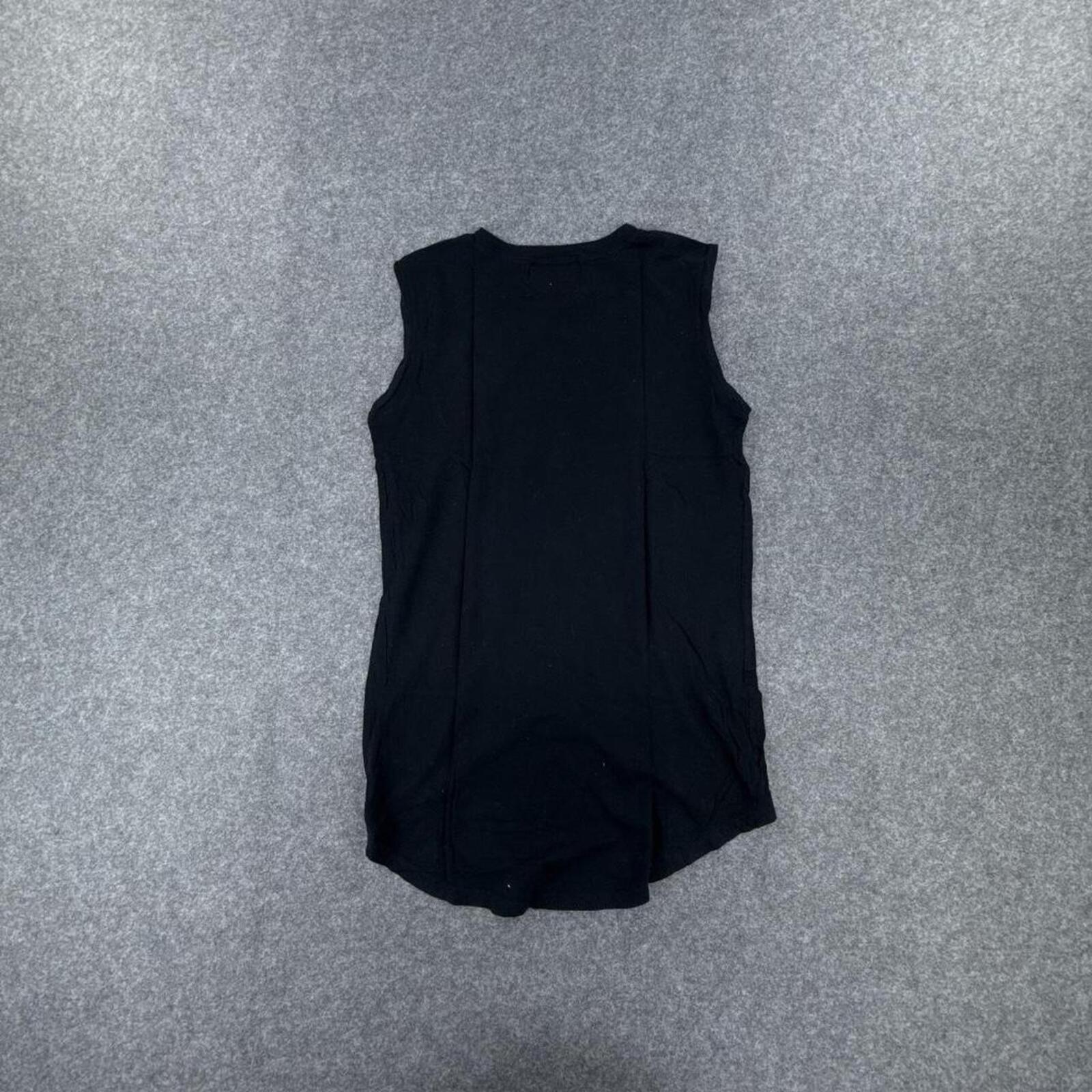 Black Rolling Stones sleeveless top