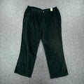 Emerald Green corduroy straight leg trousers