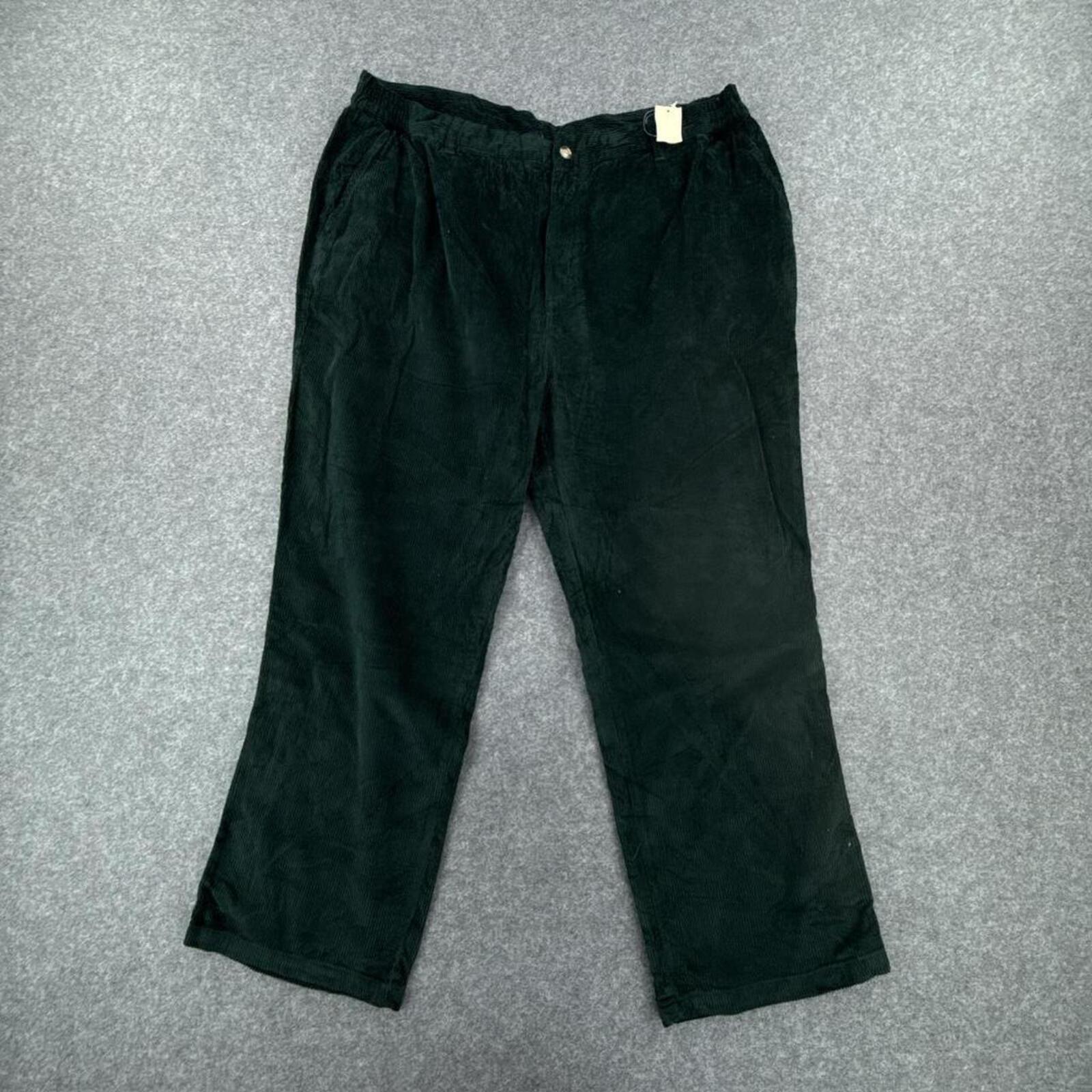 Emerald Green corduroy straight leg trousers