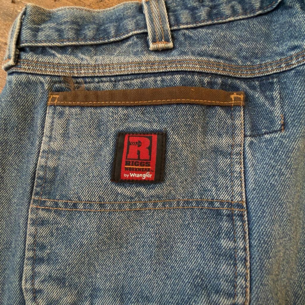 Riggs Workwear by Wrangler Dura Shield Blue Denim Carpenter Jeans W40