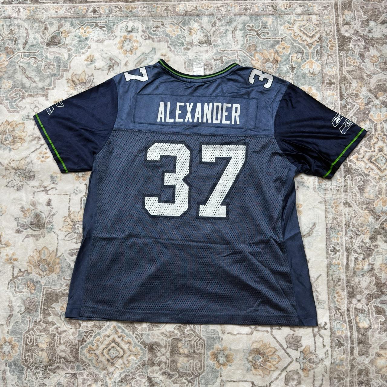 Reebok NFL Seattle Seahawks Alexander Jersey in Metallic Blue Size XL