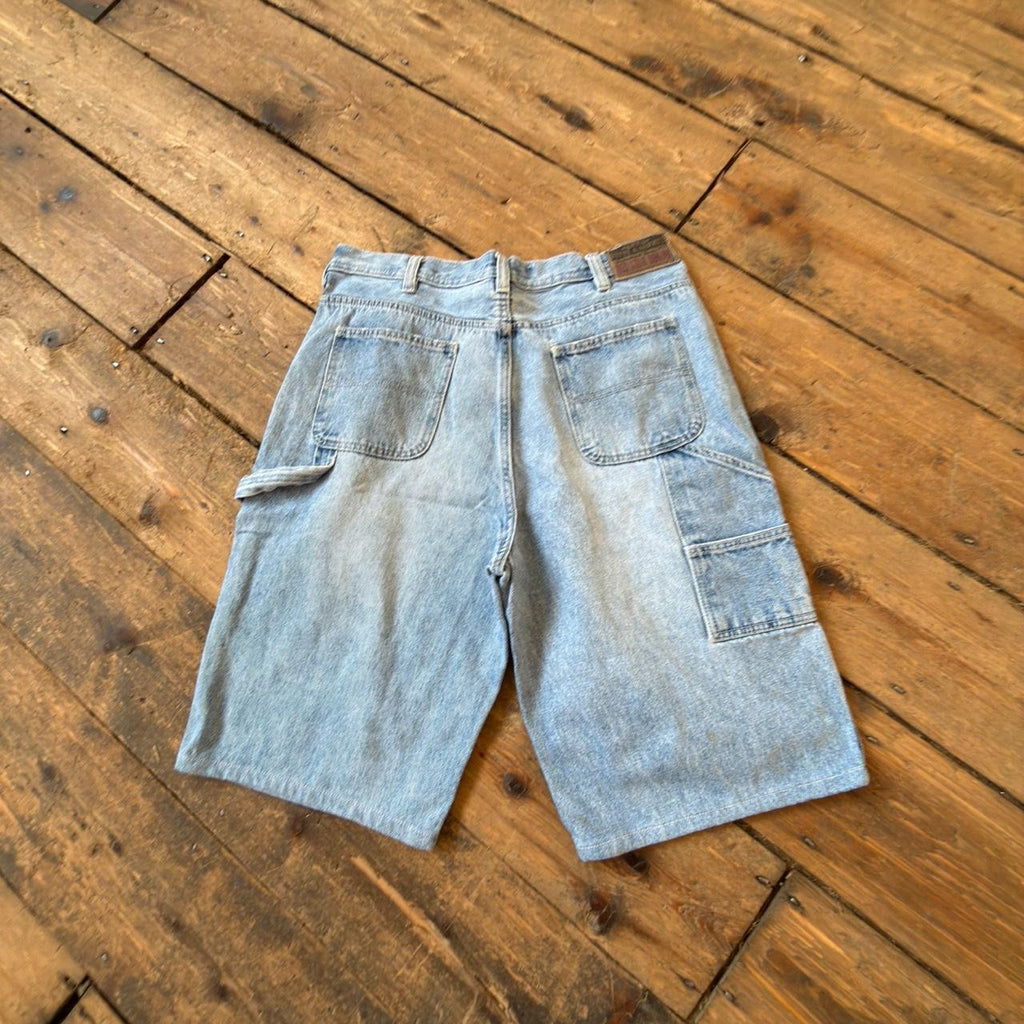 Steve & Barry's Red Star Denim Carpenter Shorts W36 L30