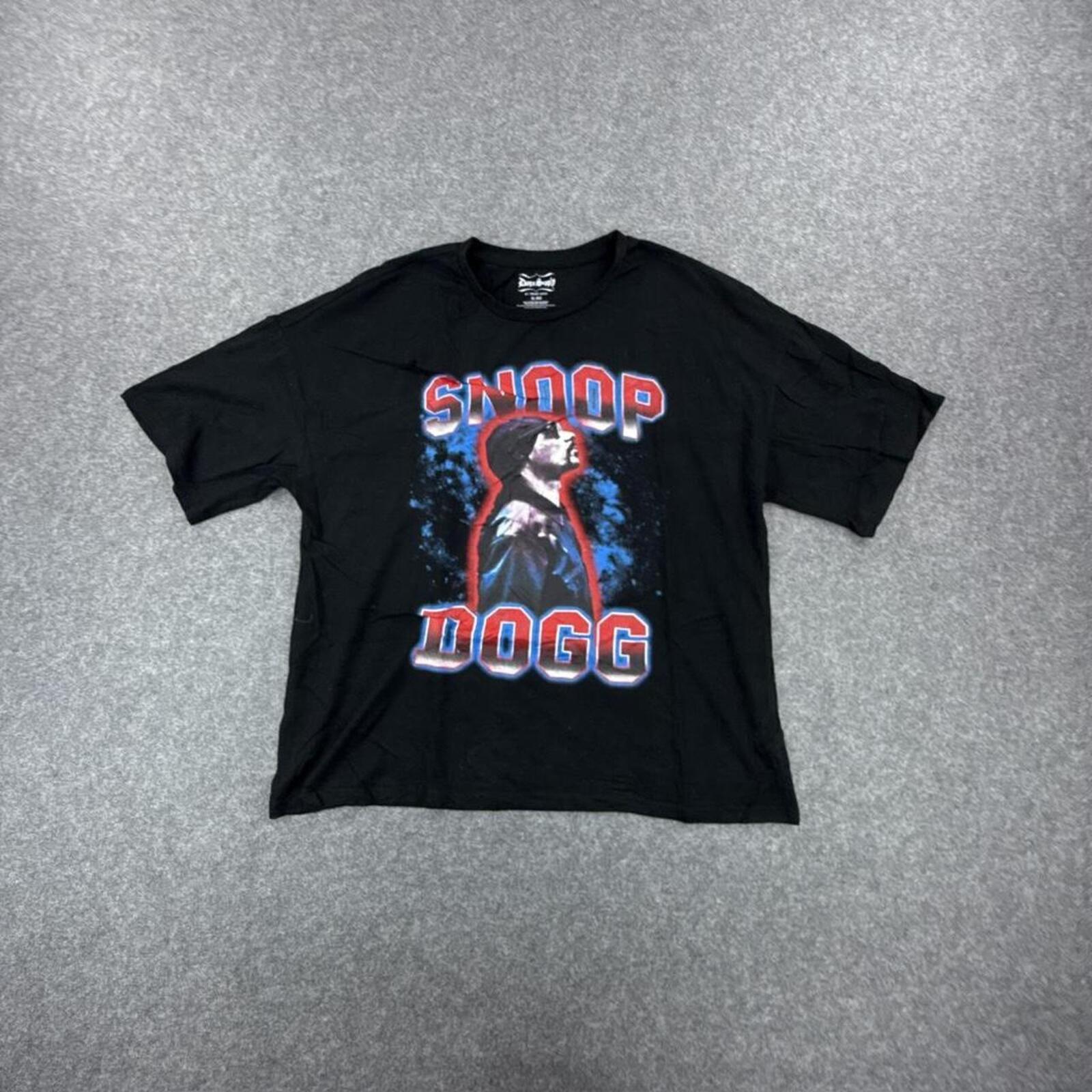 Black Snoop Dogg cotton t-shirt #hiphop