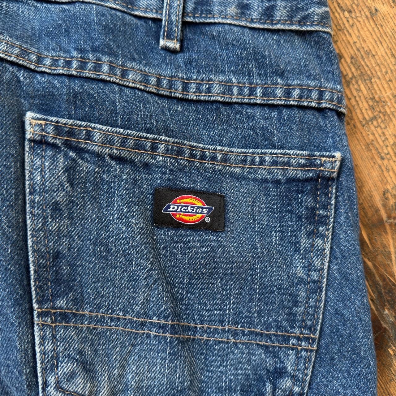 Dickies Relaxed Fit Medium Wash Blue Jeans W37