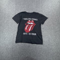 Black Rolling Stones 1975 US Tour T-shirt