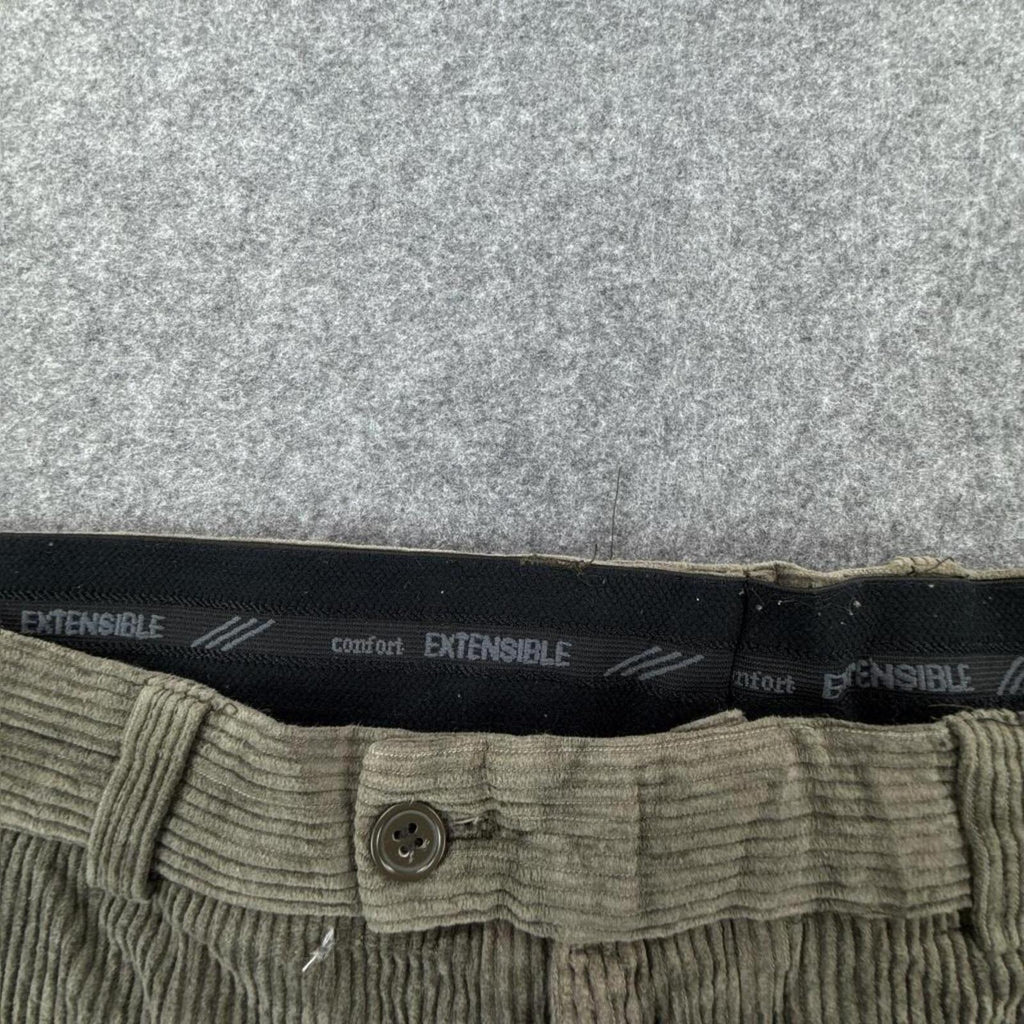 Grey green corduroy trousers #corduroytrousers