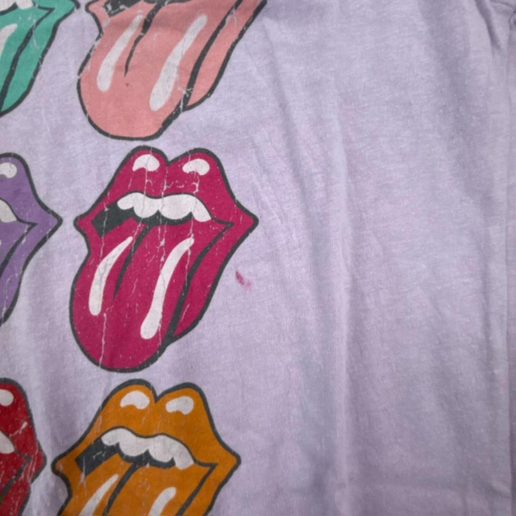Lilac Rolling Stones cotton t-shirt