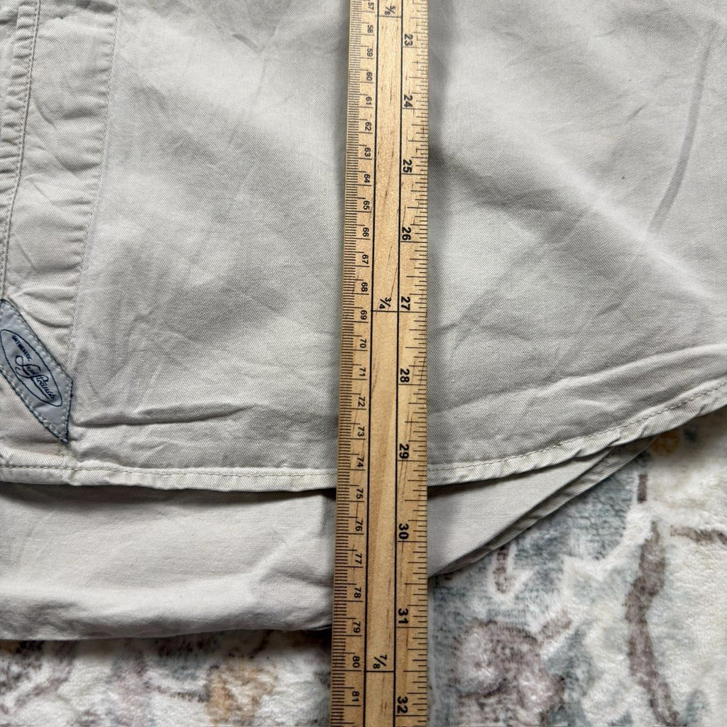 Levi's Light Gray Button-up Long-sleeved Shirt Size XL