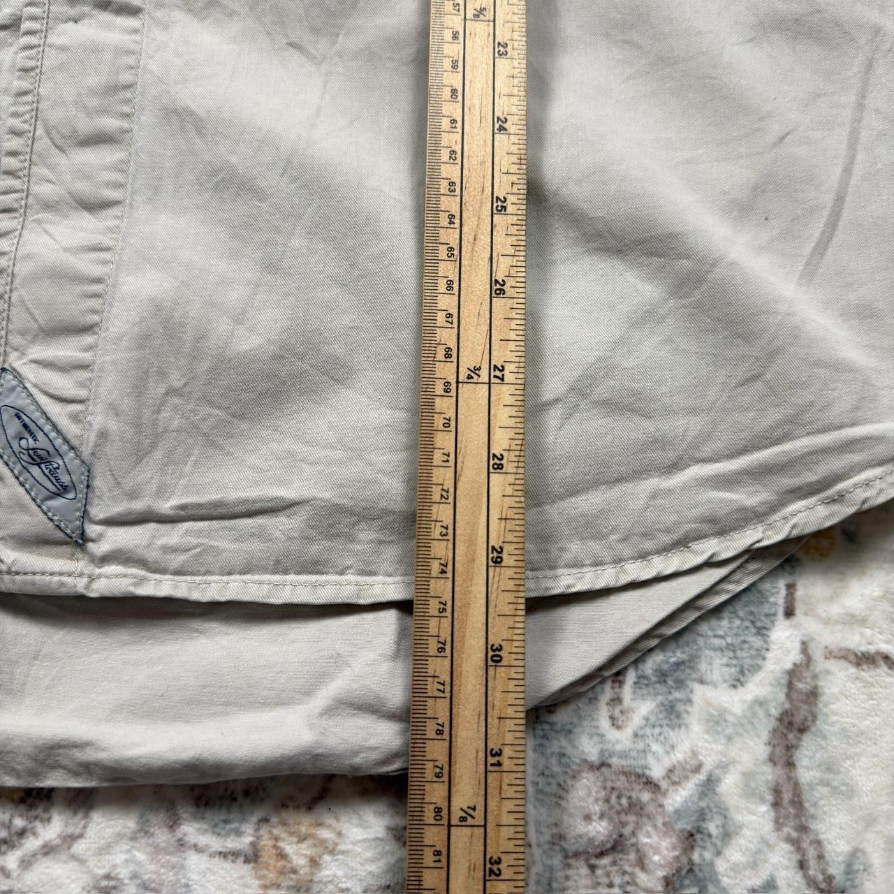 Levi's Light Gray Button-up Long-sleeved Shirt Size XL