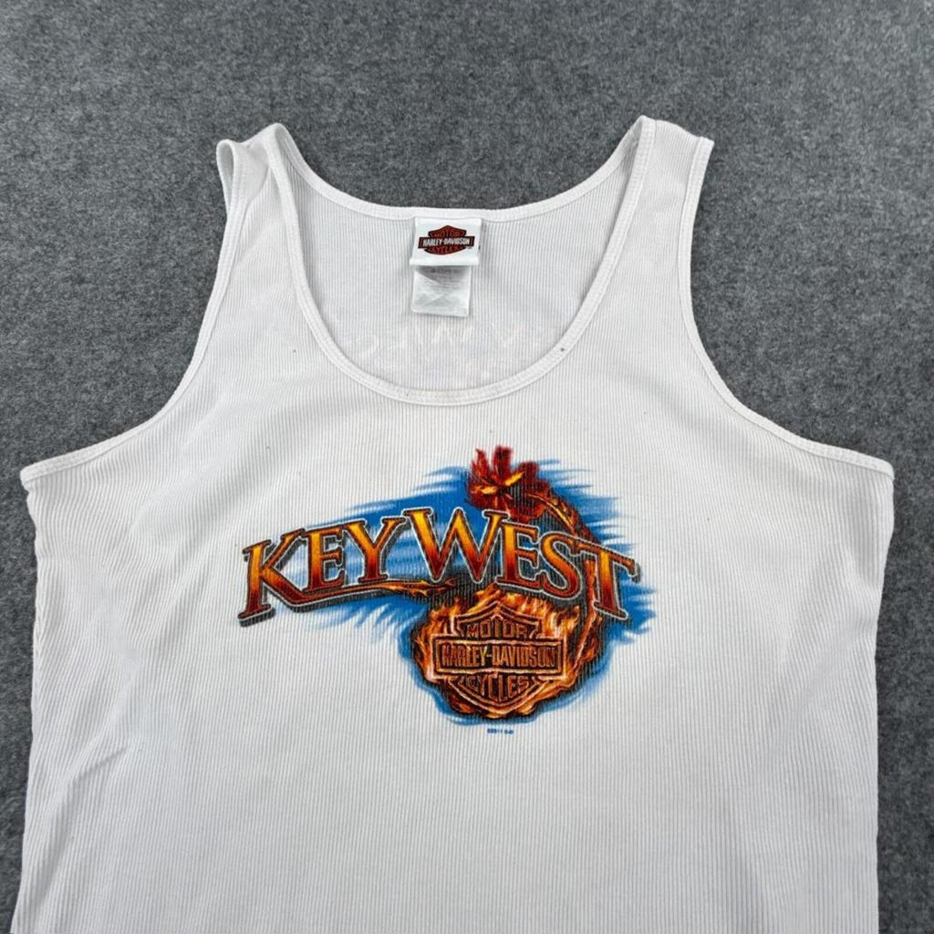 Harley Davidson White Tank Top