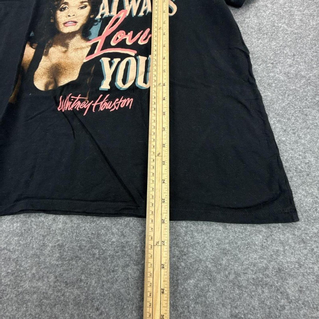 Black Whitney Houston I Will Always Love You cotton t-shirt