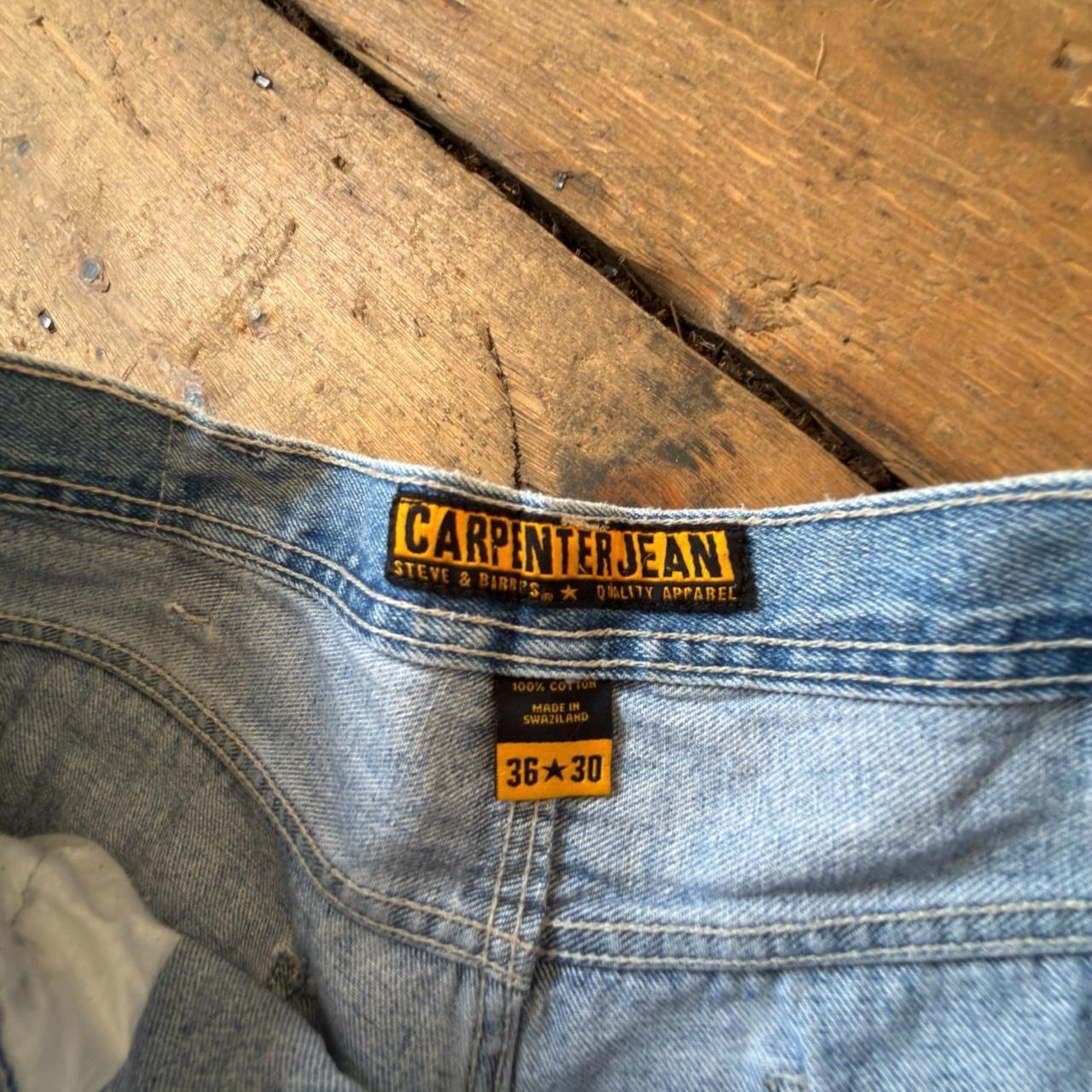 Steve & Barry's Red Star Denim Carpenter Shorts W36 L30