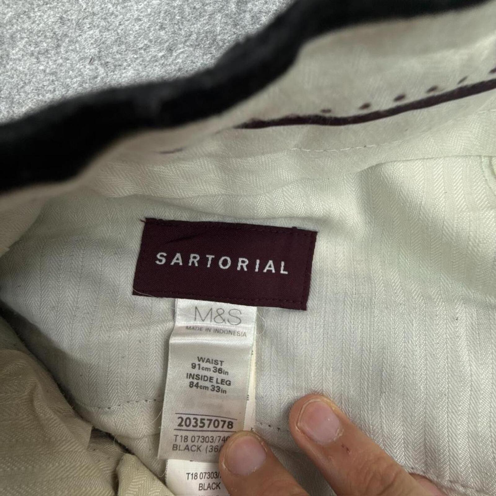 Black Marks & Spencer corduroy trousers #corduroytrousers