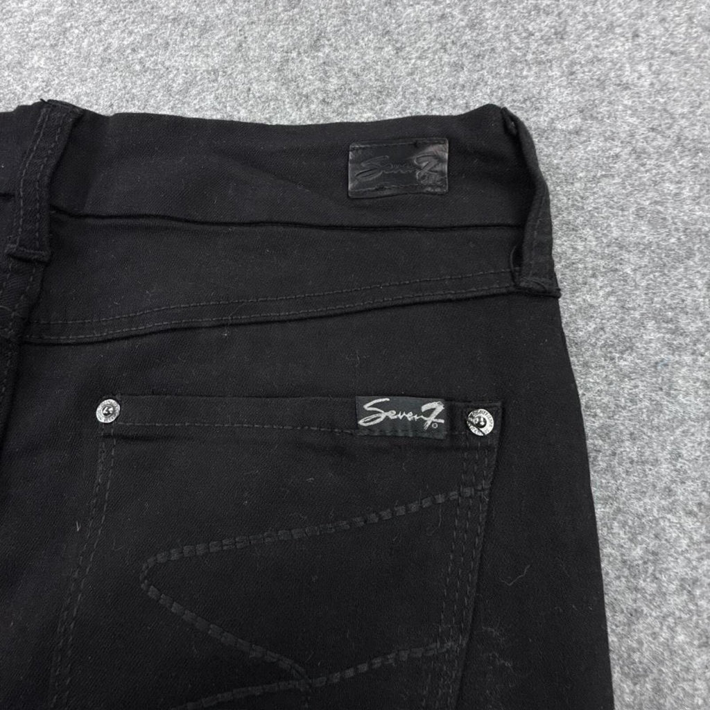 Seven7 women's Y2K hip-hop black skinny jeans