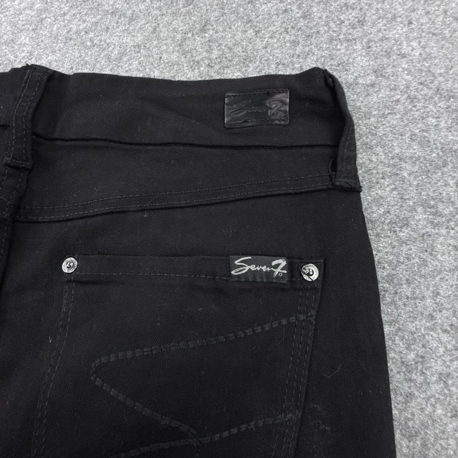 Seven7 women's Y2K hip-hop black skinny jeans