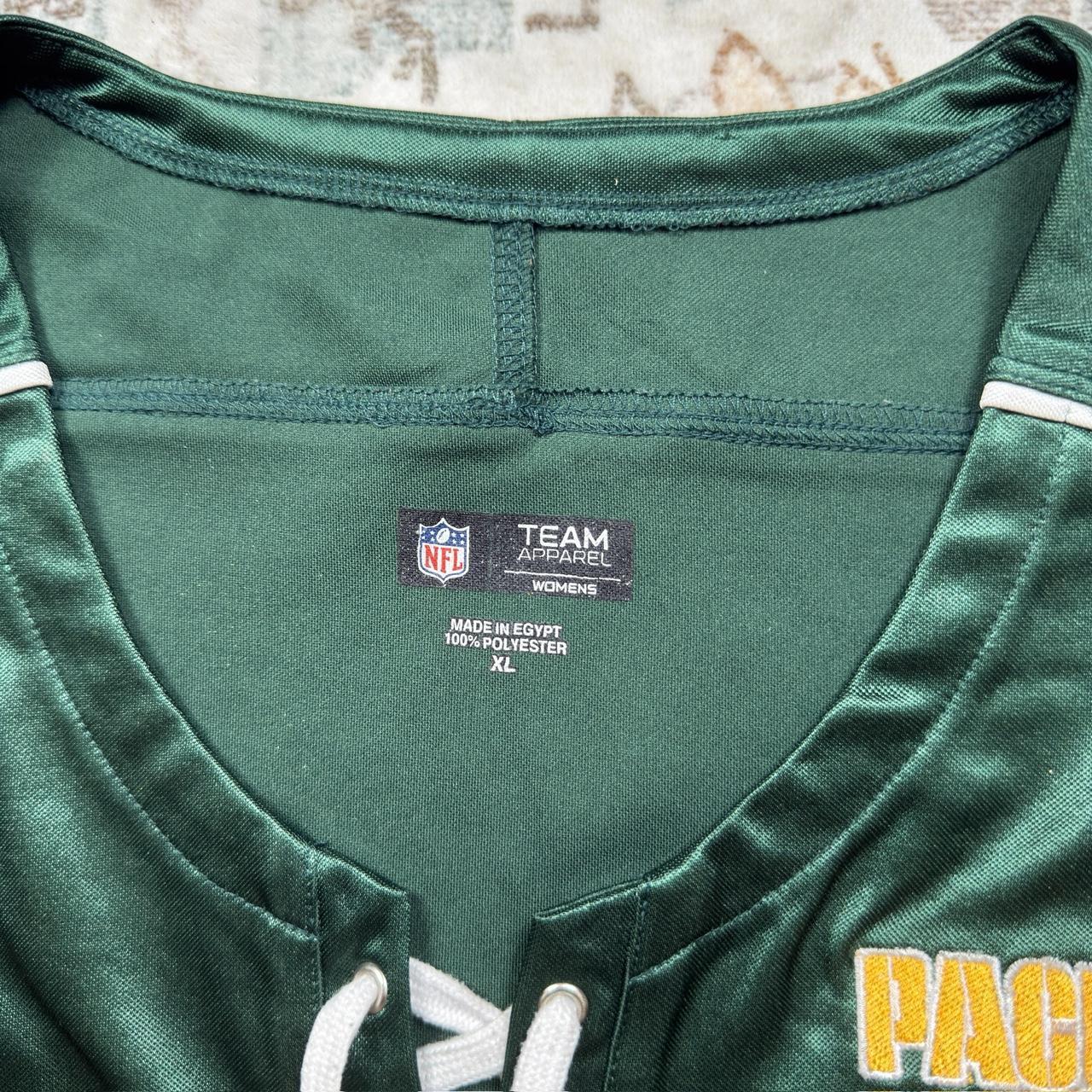 NFL Women’s Green Bay Packers Jersey in Metallic Green Size XL
