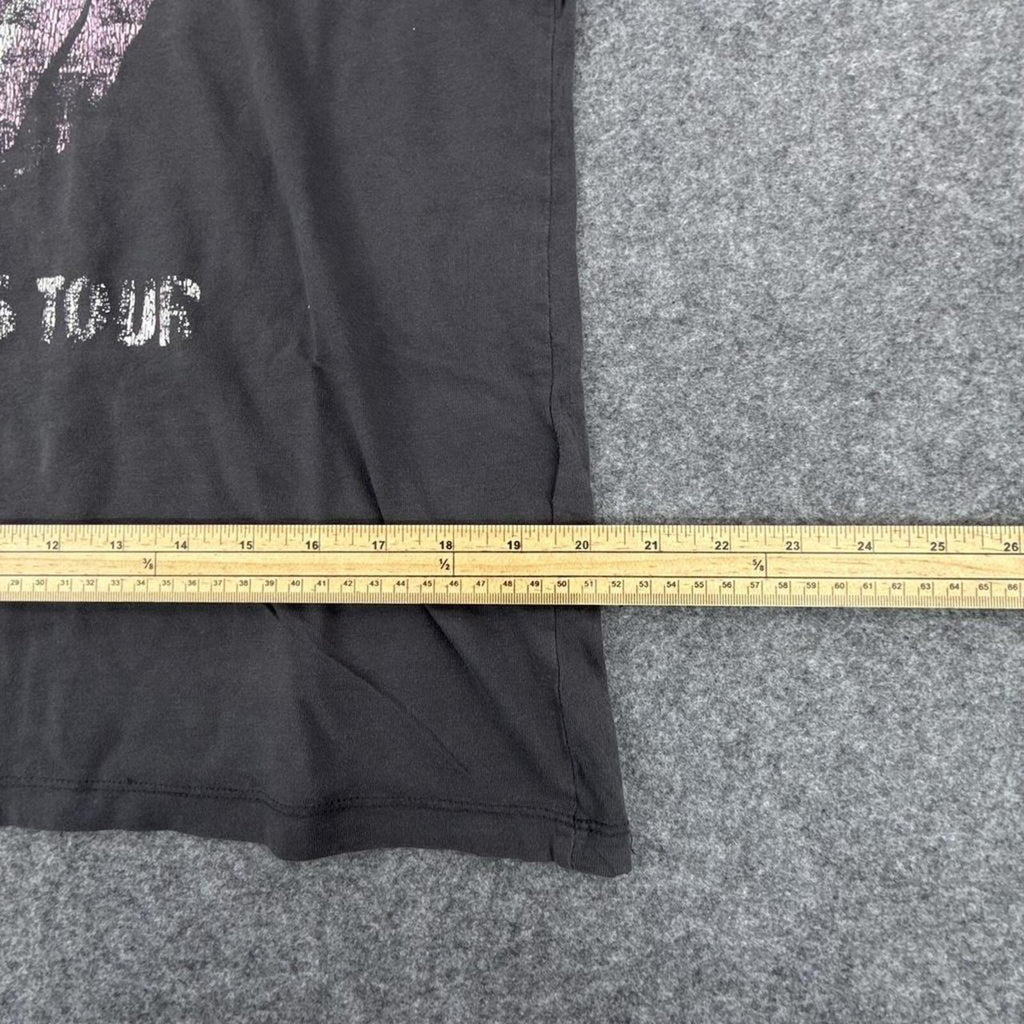 Rolling Stones 1975 US Tour black cotton tee