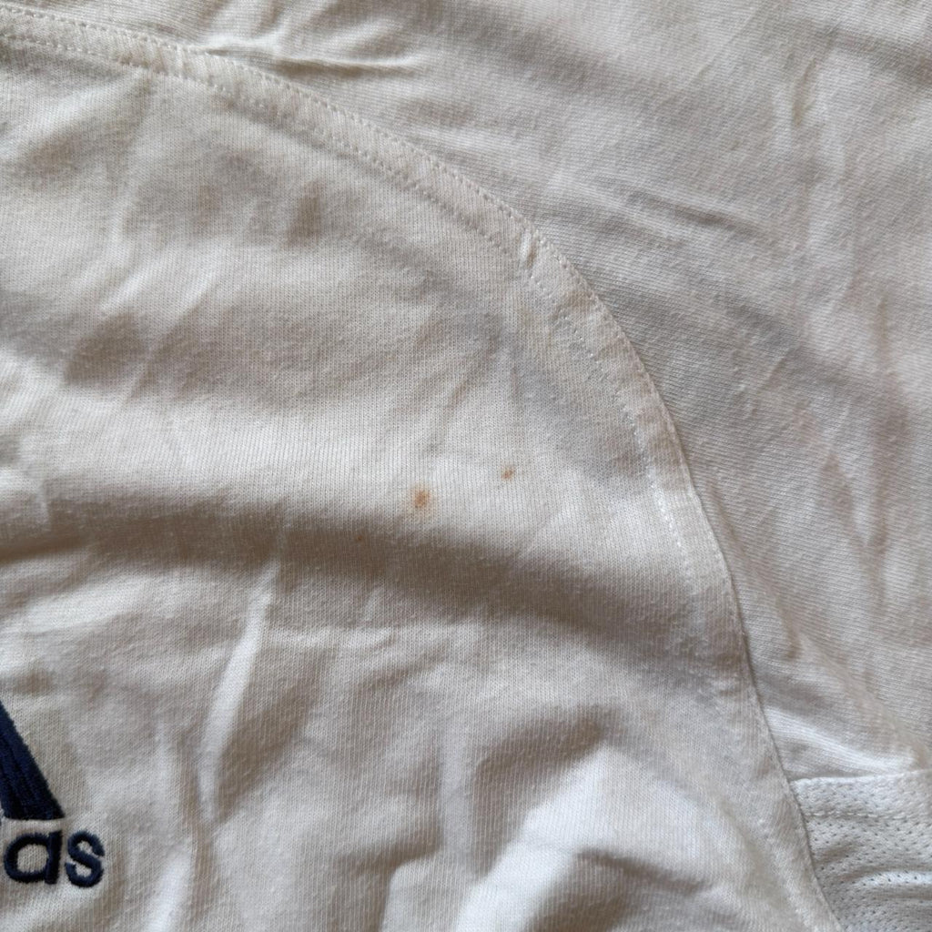 Adidas White Cotton T-Shirt Size M