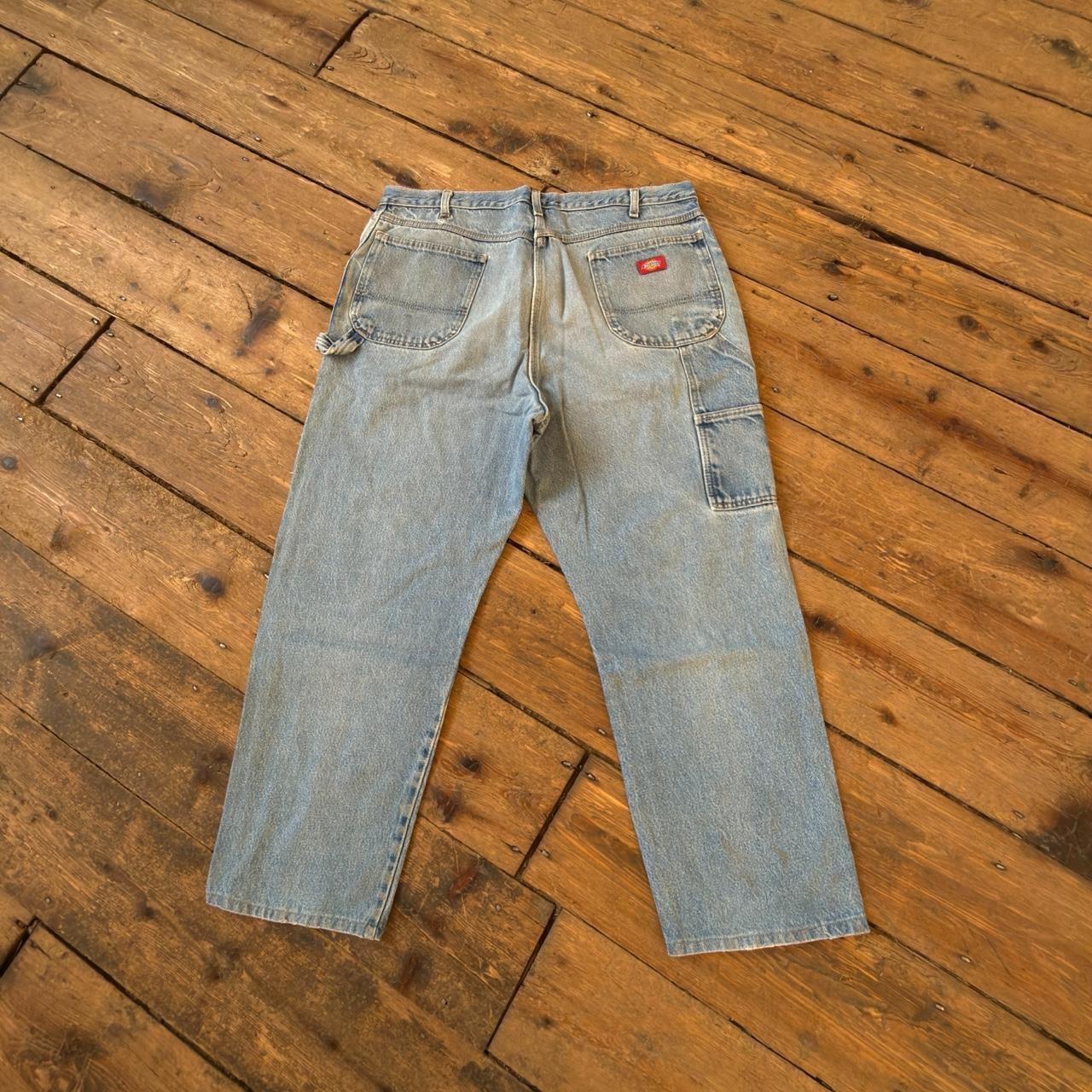 Dickies Distressed Light Wash Carpenter Jeans W39