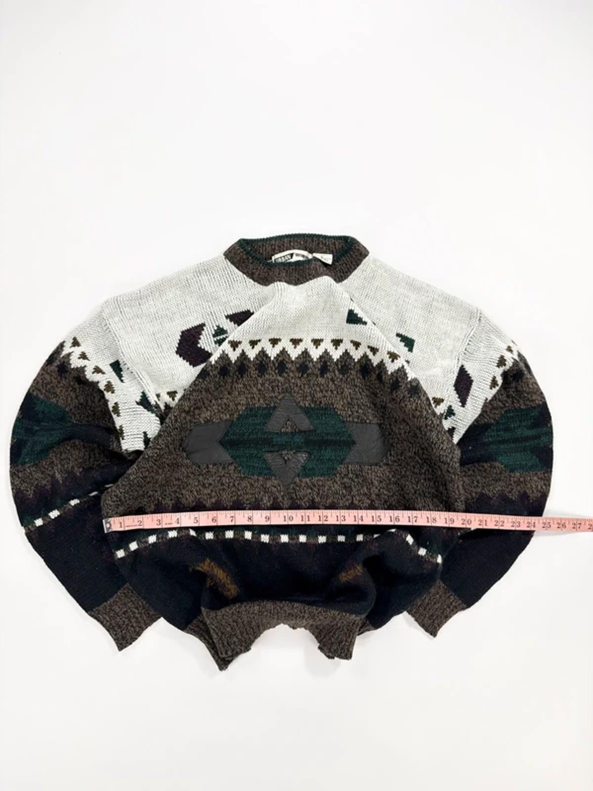 Urban Works Vintage Knit Jumper Brown Pattern