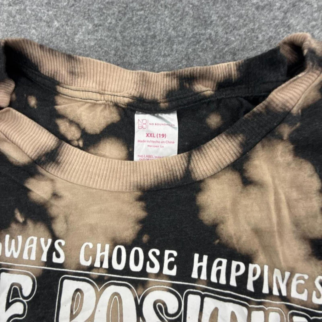 Black and yellow tie-dye butterfly tee