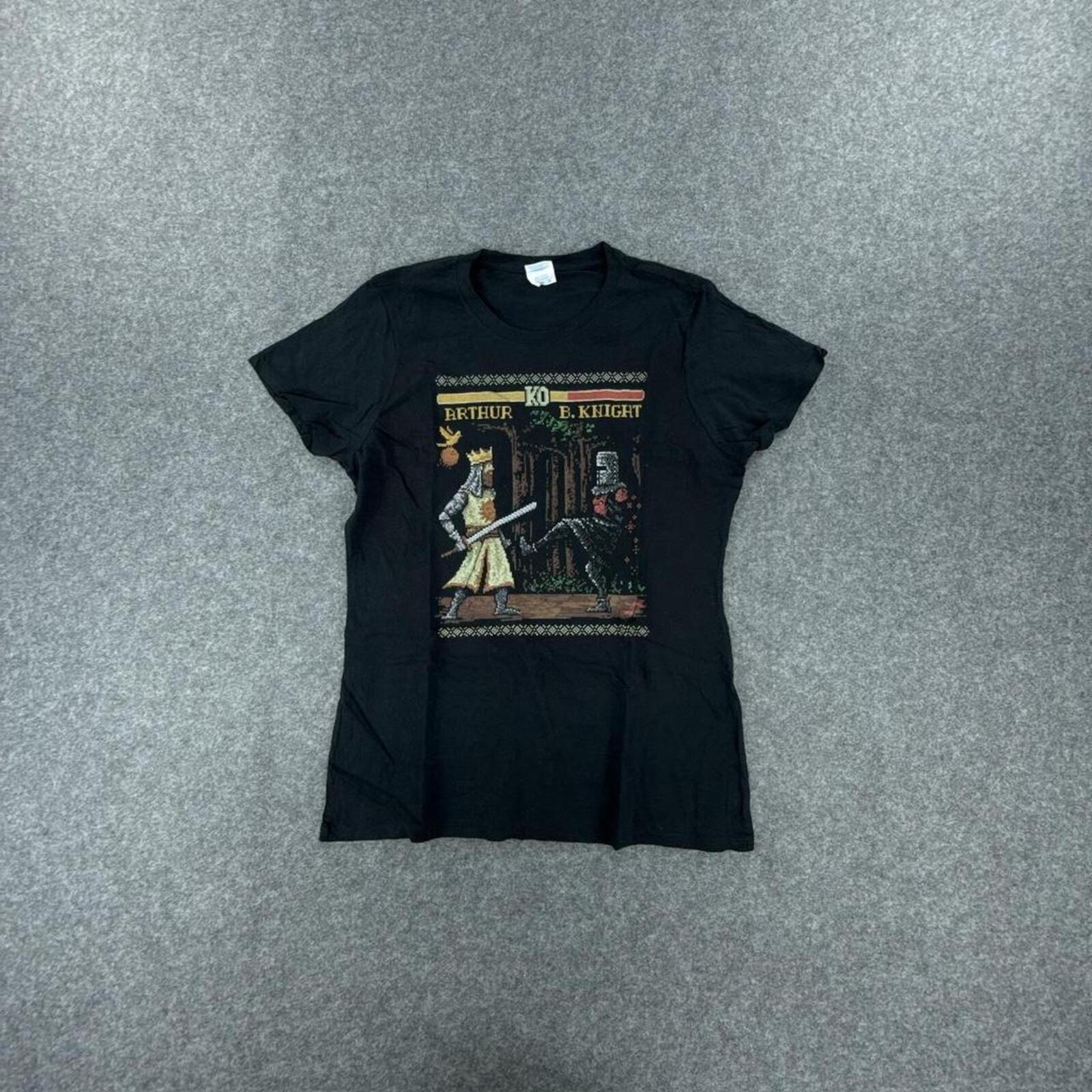 Black and red vintage 90s Arthurian legend tee