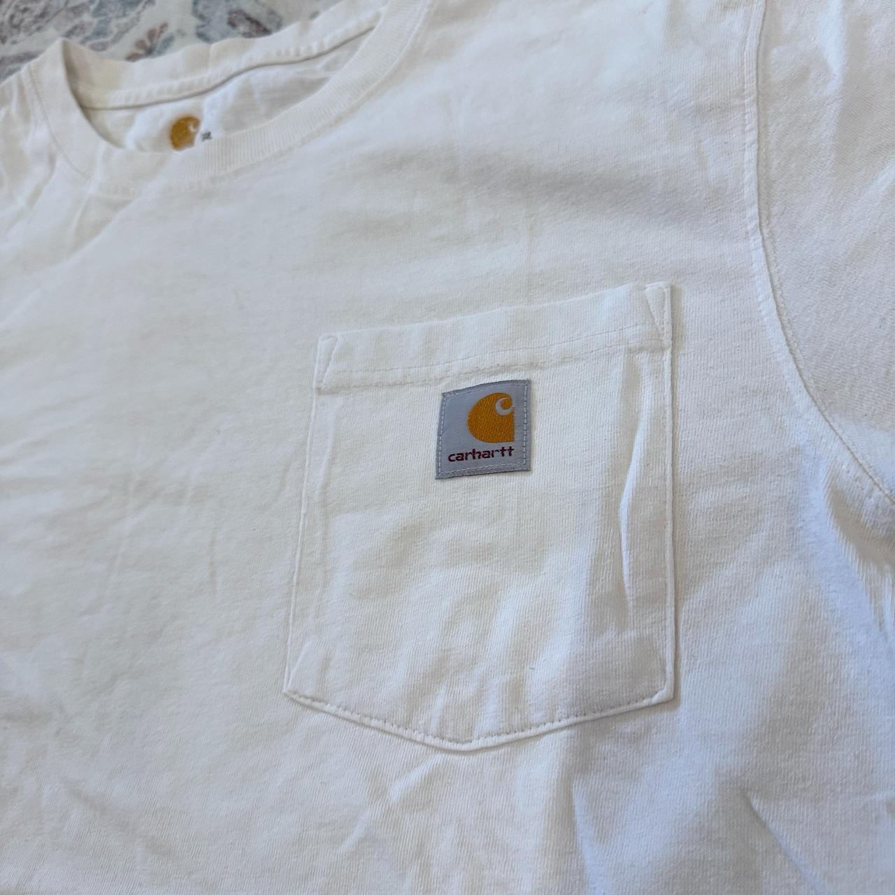 Carhartt Relaxed Fit White Pocket T-Shirt Size M