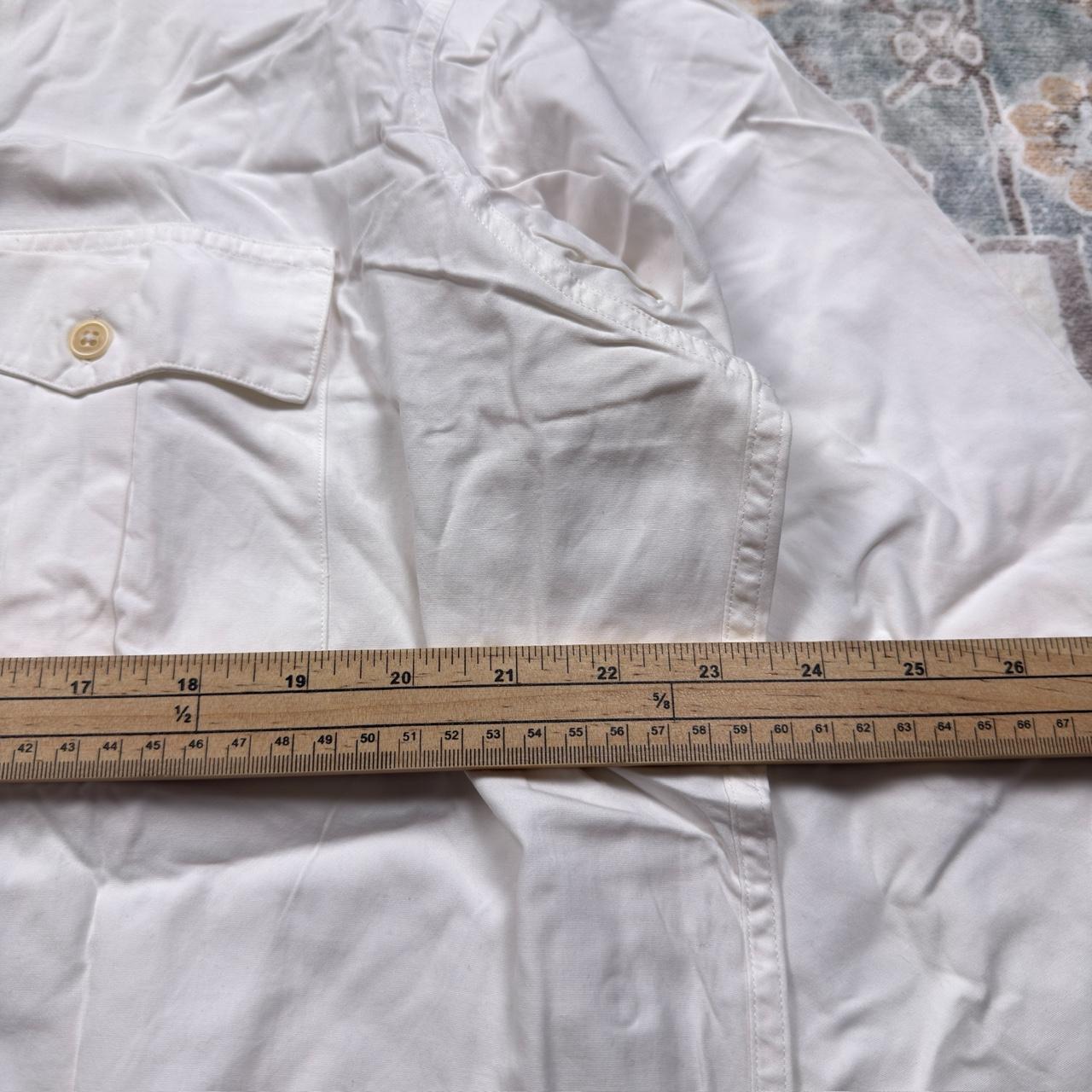 Polo Ralph Lauren Custom Fit Button-up Long-sleeved Shirt in White Size XL