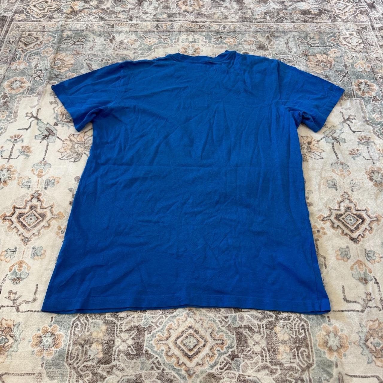 Adidas Logo T-Shirt in Blue Size M