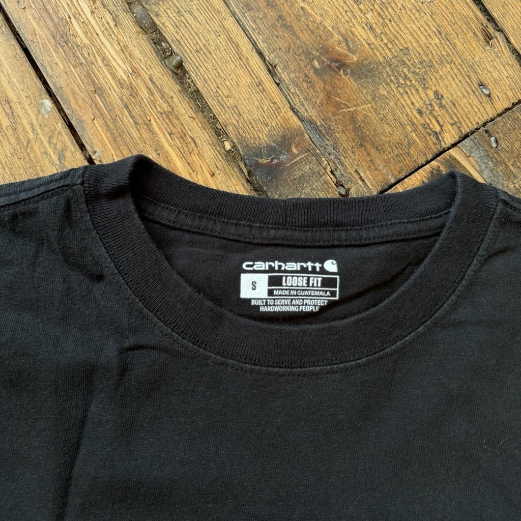 Carhartt Loose Fit Black Front Pocket T-Shirt Size S