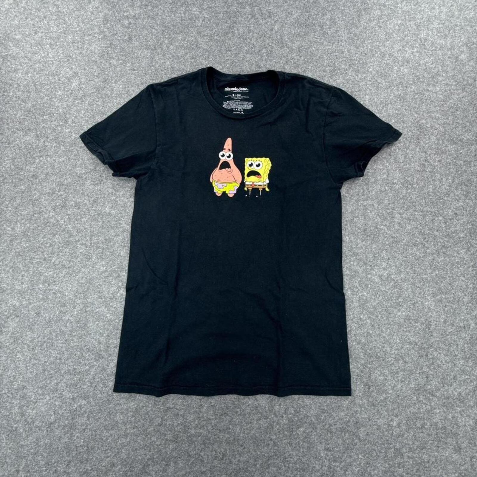 Black SpongeBob and Patrick cotton t-shirt #SpongeBobSquarePants