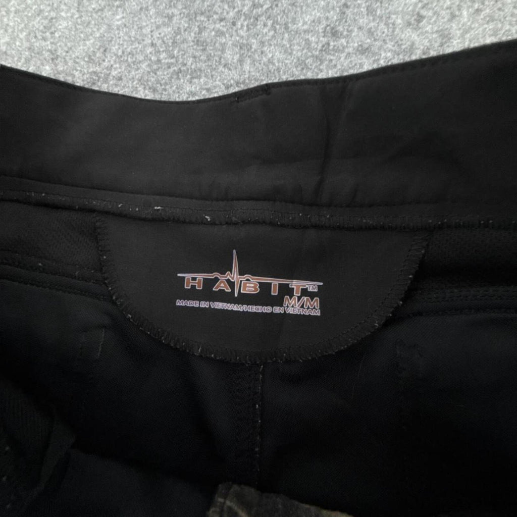 Camouflage cargo pants with adjustable waist