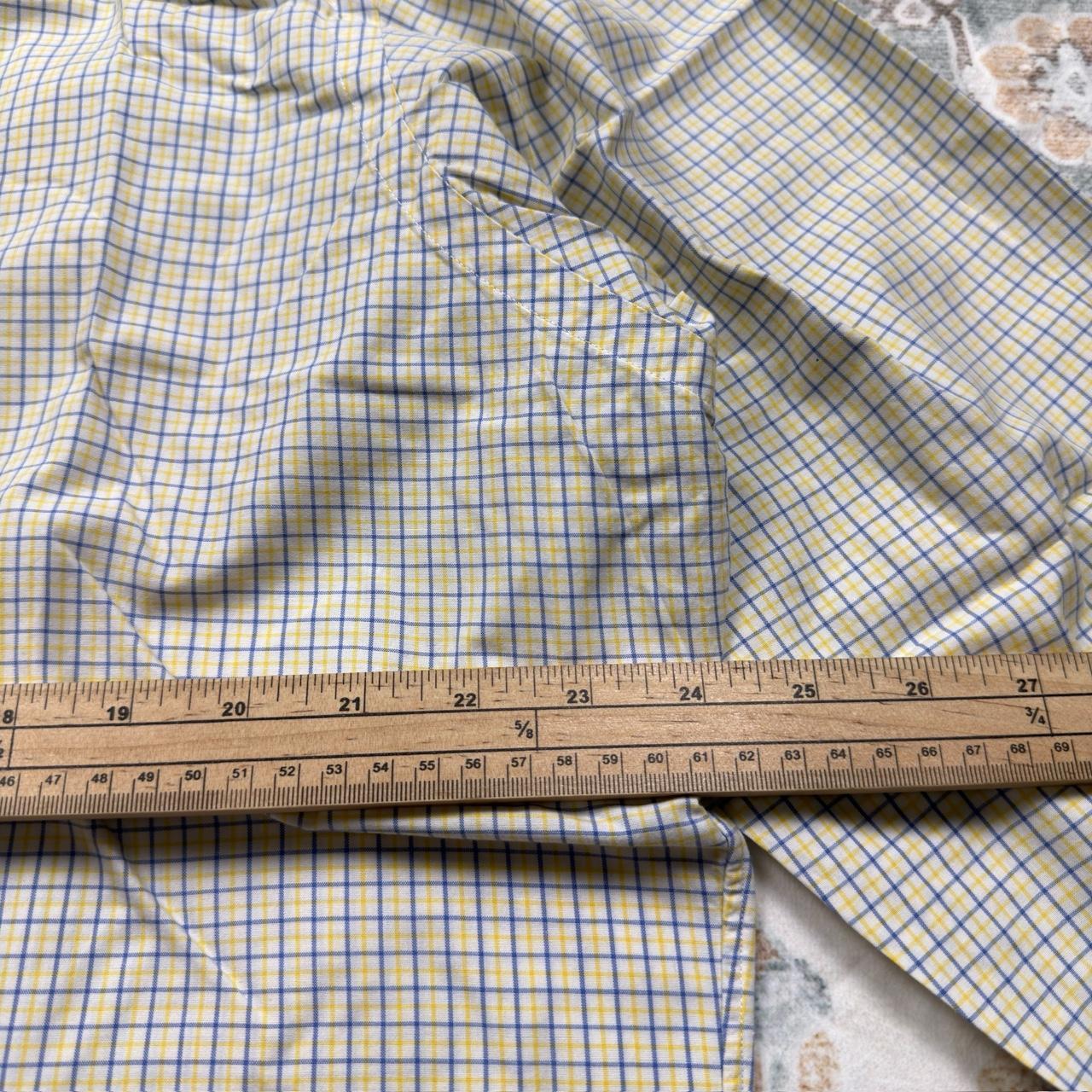 Polo Ralph Lauren Regent Classic Fit Blue and Yellow Checkered Long-sleeved Button-up Shirt Size 16