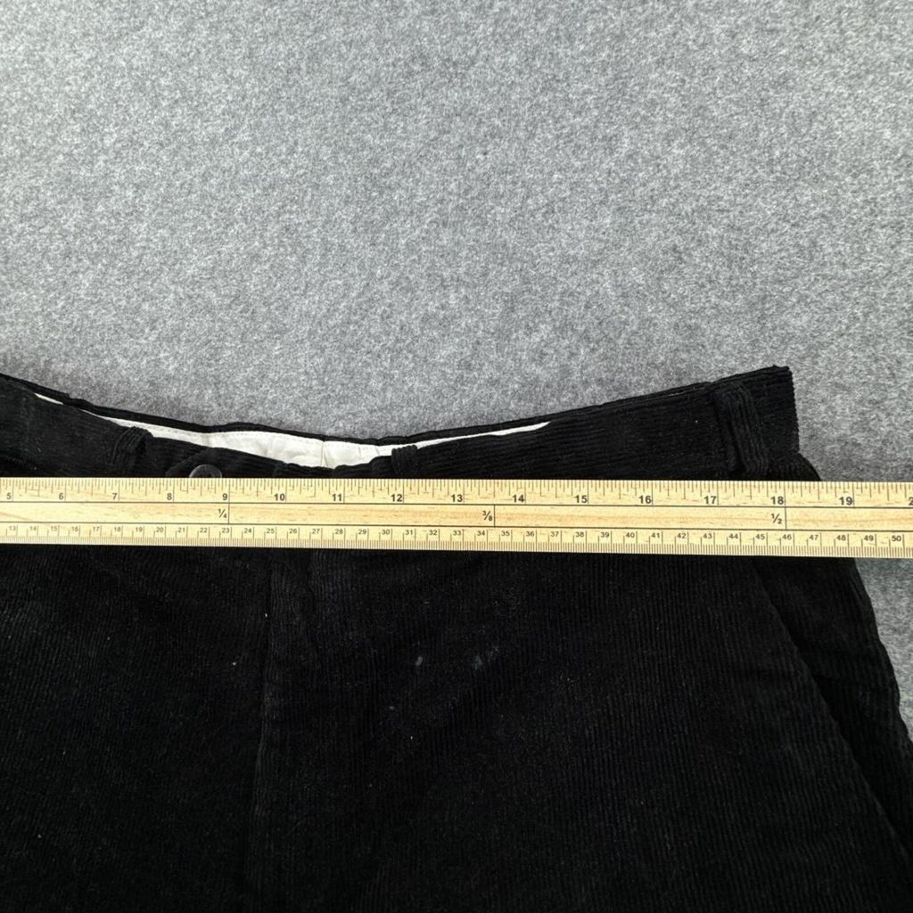 Black Marks & Spencer corduroy trousers #corduroytrousers