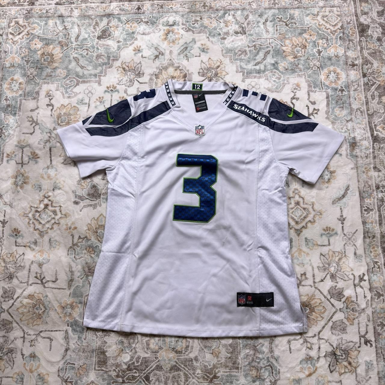Nike NFL Seahawks Wilson Jersey in White Size M