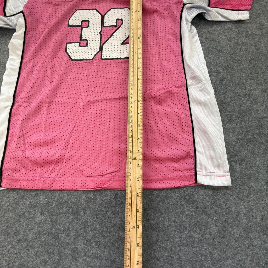 Pink and White Vintage 90s ‘Wisconsin’ NFL Jersey
