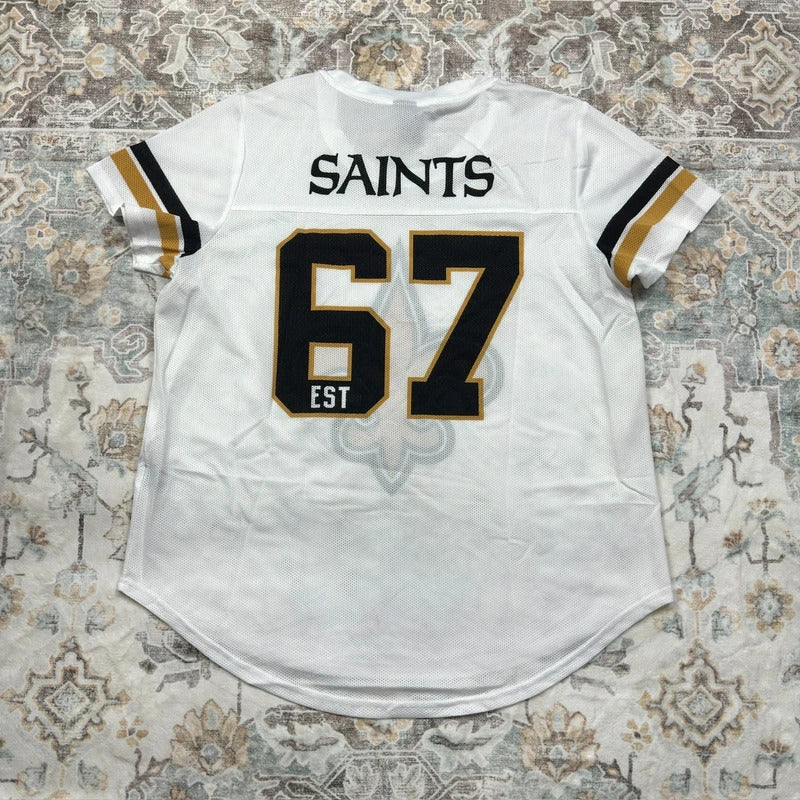 NFL Saints 67 Jersey in White Size XL