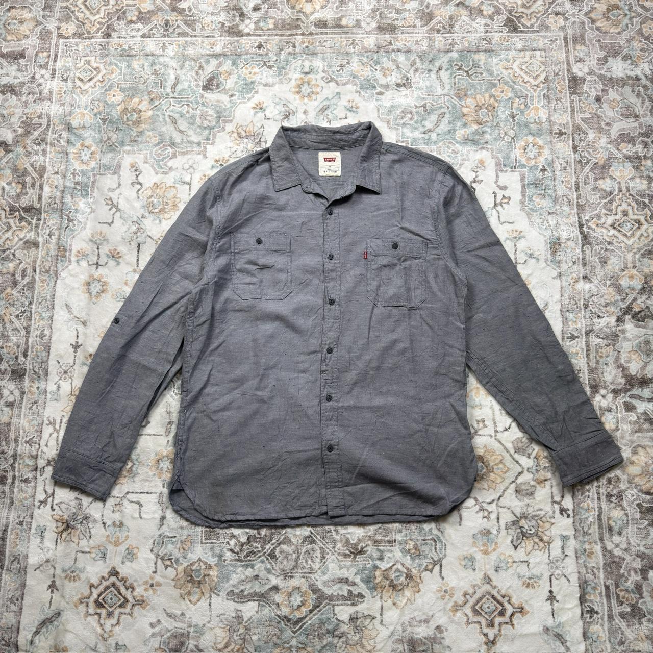 Levi's Gray Button-up Long-sleeved Shirt Size XL