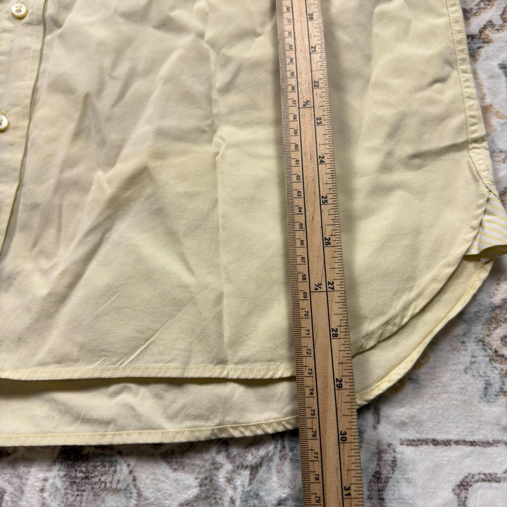 Tommy Hilfiger Yellow Long-sleeved Button-up Shirt Size L