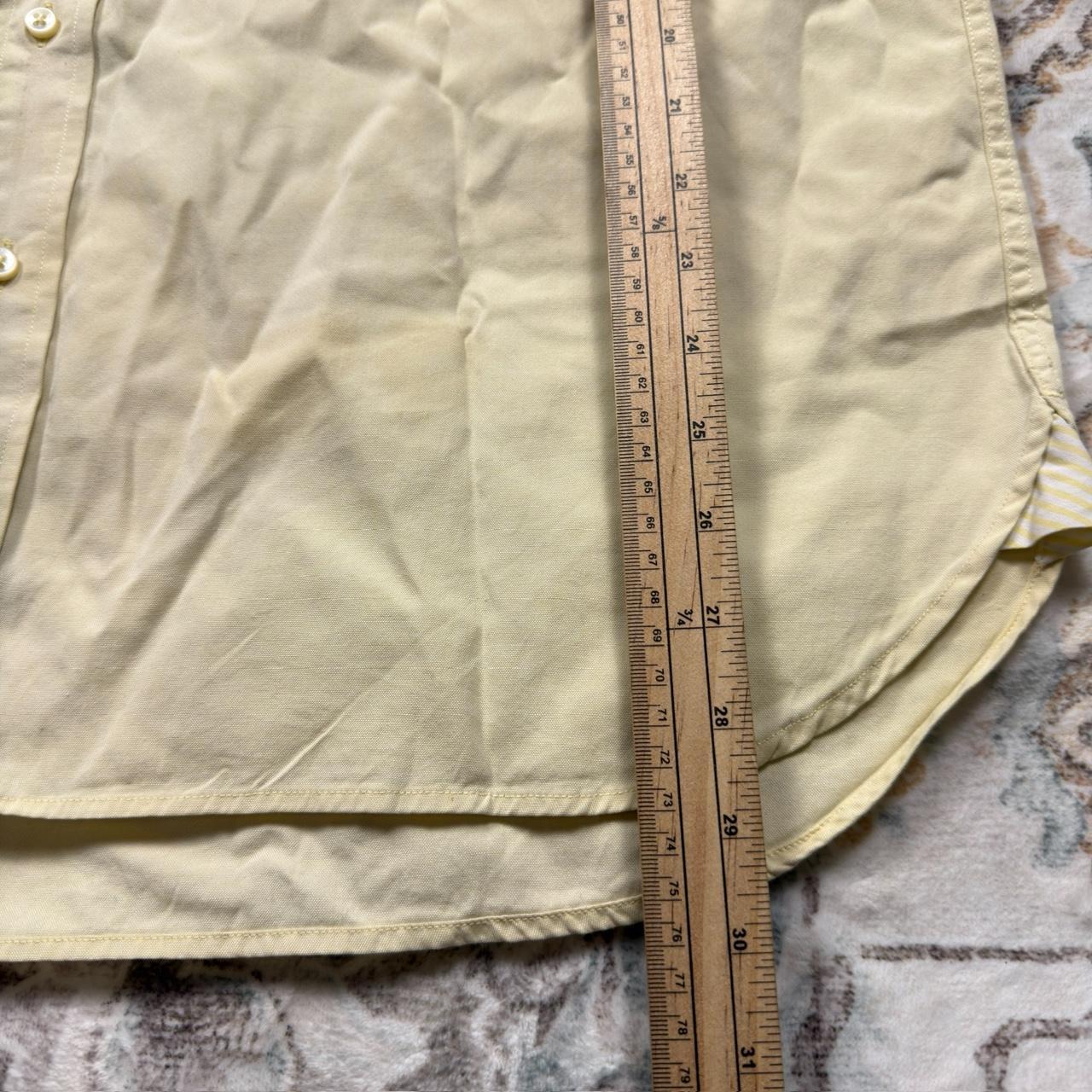 Tommy Hilfiger Yellow Long-sleeved Button-up Shirt Size L