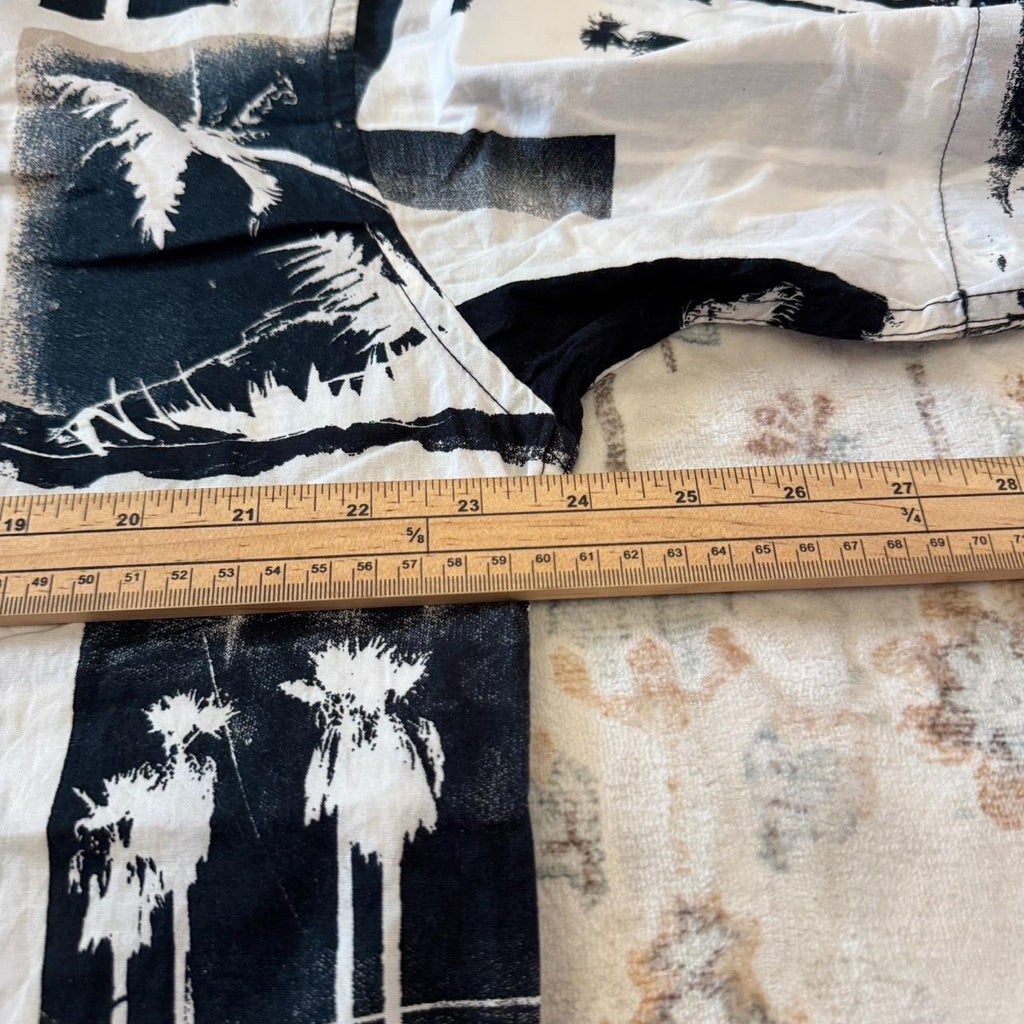 Jack & Jones Black and White Hawaiian Button-up Shirt