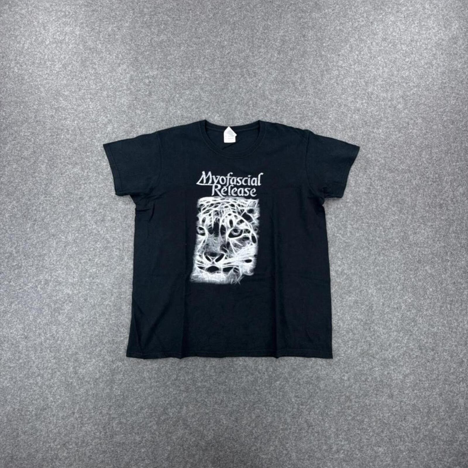 Myofascial Release black and white cotton t-shirt