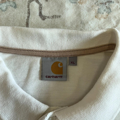 Carhartt Polo Shirt in White Size XL (1731)