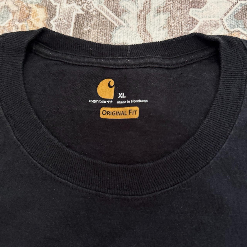 Carhartt Original Fit Black Pocket T-Shirt Size XL