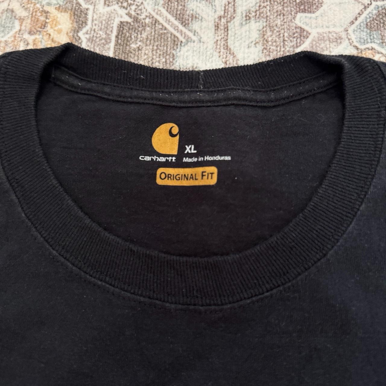 Carhartt Original Fit Black Pocket T-Shirt Size XL