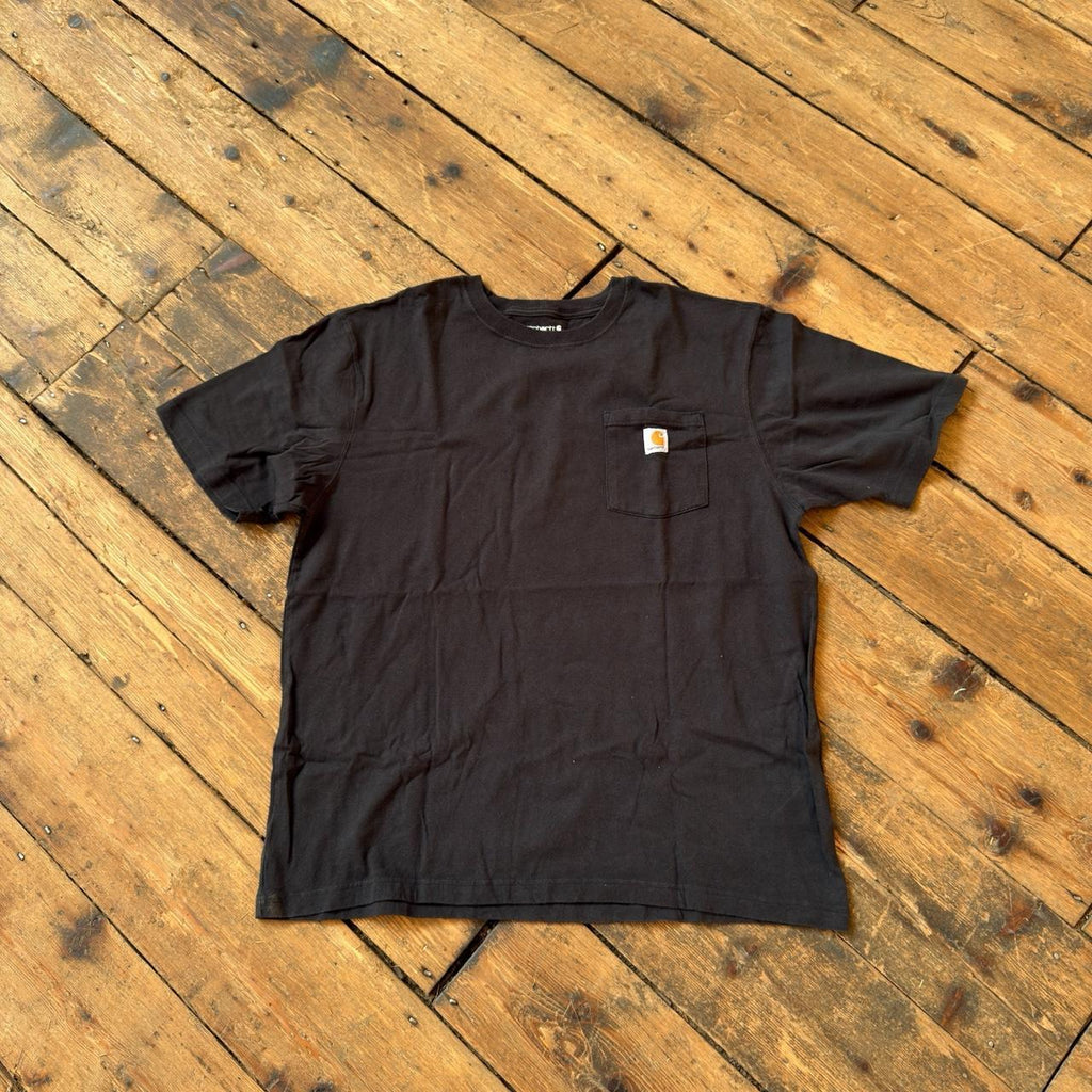 Carhartt Loose Fit T-Shirt with Front Pocket in Black Size XL